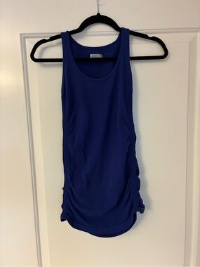 Athleta Maternity x2 Blue and Black Scoop Neck Tank